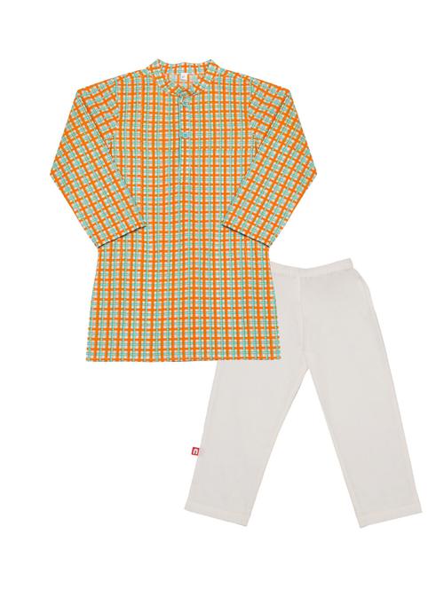 multi colored cotton kurta sets - 14720023 - Standard Image - 1