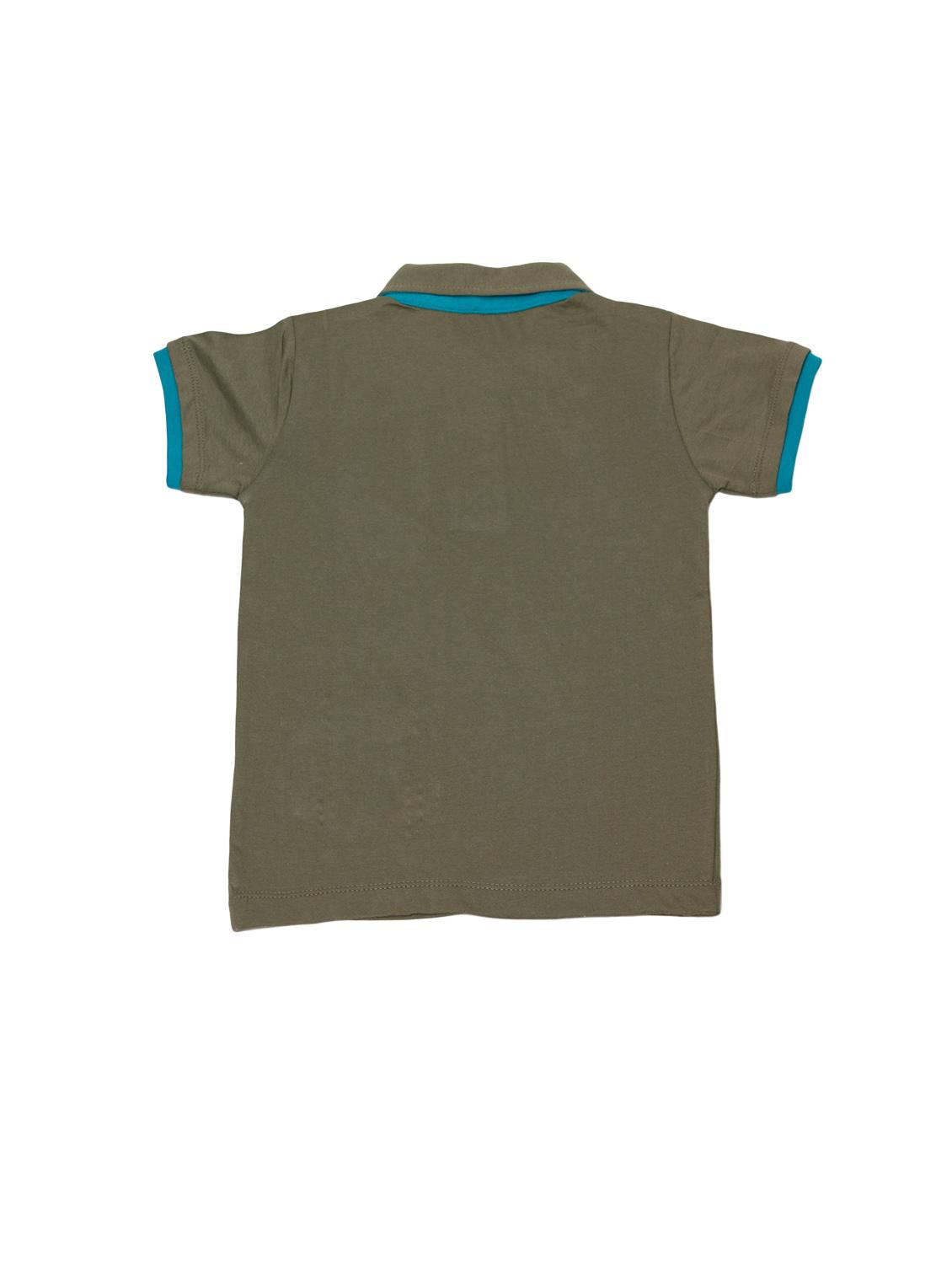 contrast pocket patch polo neck t-shirt - 14720069 - Zoom Image - 2