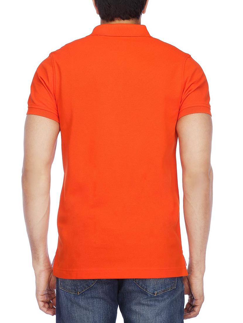 orange polyester polo tshirt - 14720426 - Zoom Image - 2