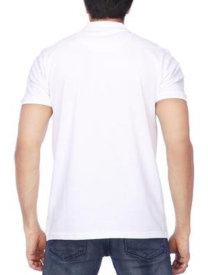 white polyester polo tshirt - 14720428 - Standard Image - 2