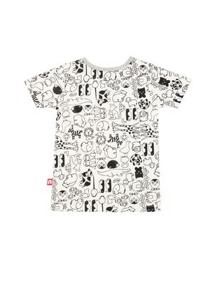round neck quirky print t-shirt - 14720665 - Standard Image - 2