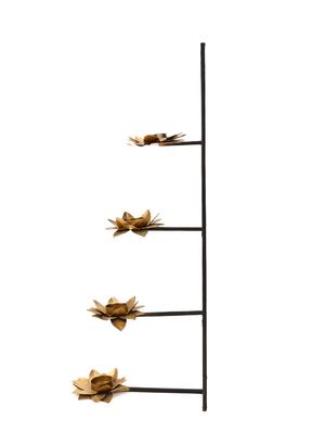 gold & black metal wall tea light - 14720854 - Standard Image - 5