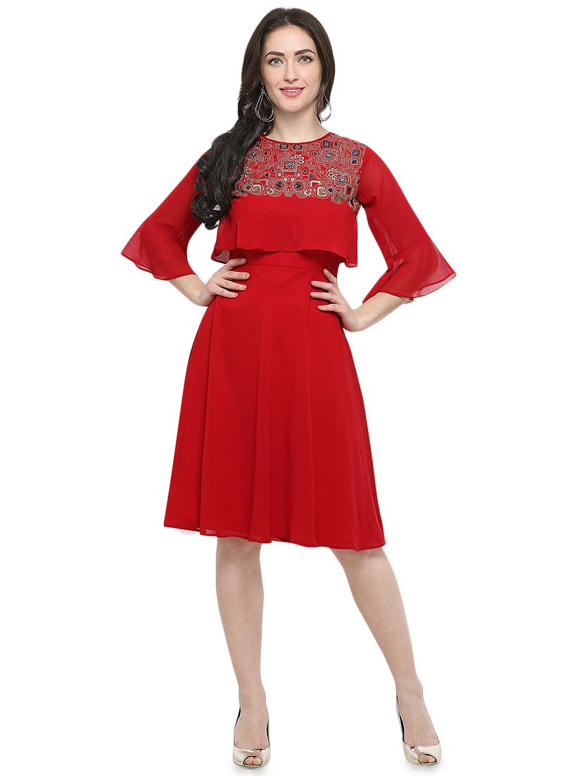 red layered dress - 14727622 - Zoom Image - 1