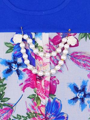 blue polyester top - 14730177 - Standard Image - 3