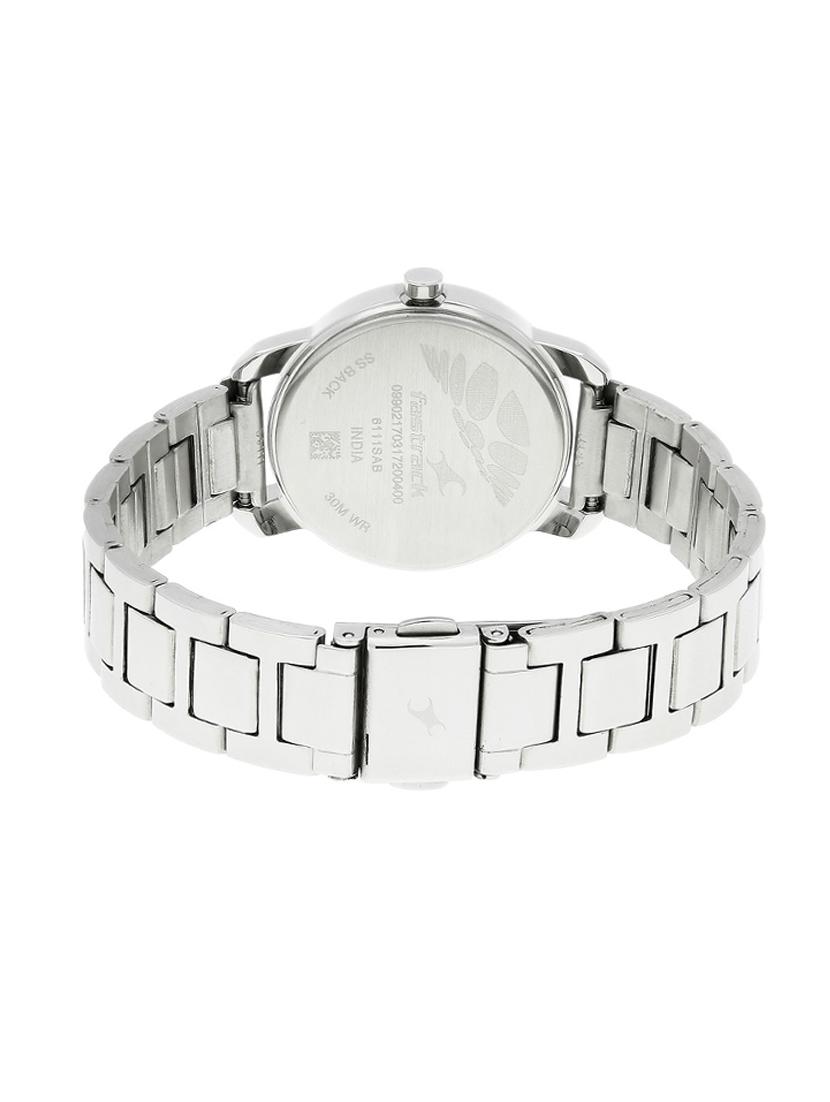fastrack white dial analog watch for women - 6111sm01 - 14730410 - Zoom Image - 3
