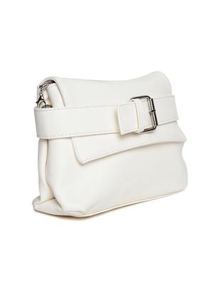 white cotton regular sling bag - 14730622 - Standard Image - 4