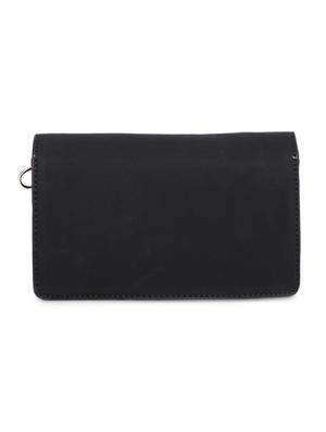 black cotton regular sling bag - 14730633 - Standard Image - 2