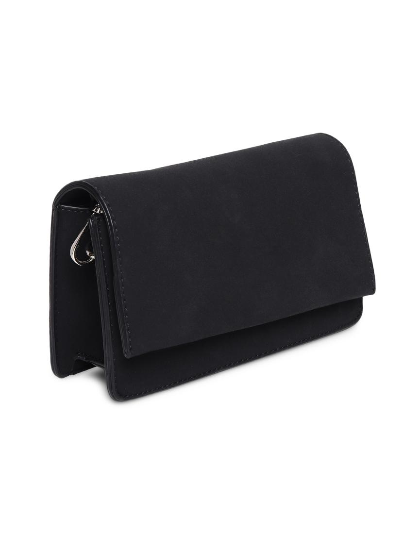 black cotton regular sling bag - 14730633 - Zoom Image - 4