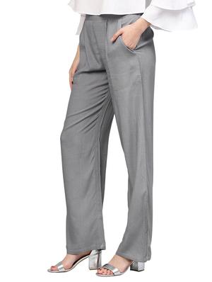 grey solid palazzo - 14733555 - Standard Image - 2