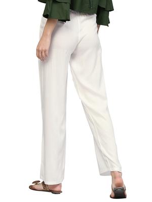 white solid palazzo - 14733560 - Standard Image - 3