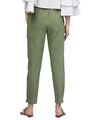green flat front trouser - 14733562 - Standard Image - 3