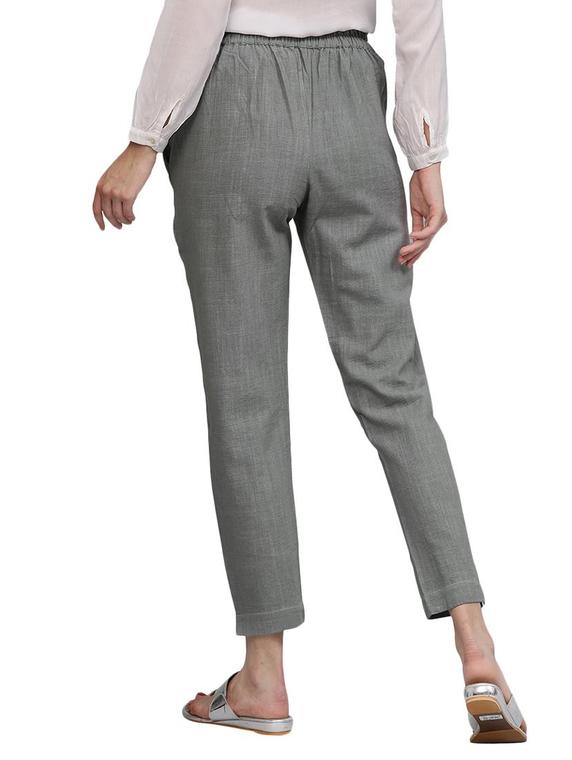 grey pleated trouser - 14733563 - Zoom Image - 3