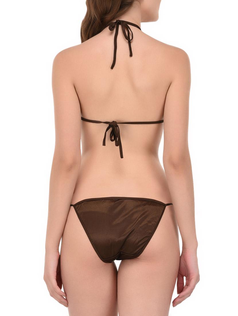 brown solid nightwear set - 14733612 - Zoom Image - 7