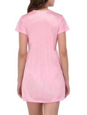 pink satin nightwear set - 14733630 - Standard Image - 3