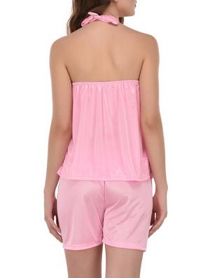 pink satin nightwear set - 14733630 - Standard Image - 5
