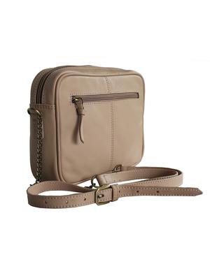 beige leather sling bag - 14733710 - Standard Image - 2