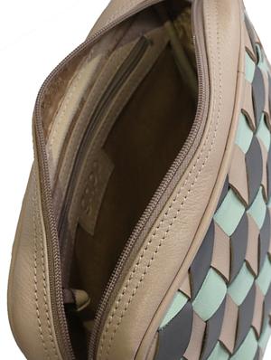 beige leather sling bag - 14733710 - Standard Image - 3