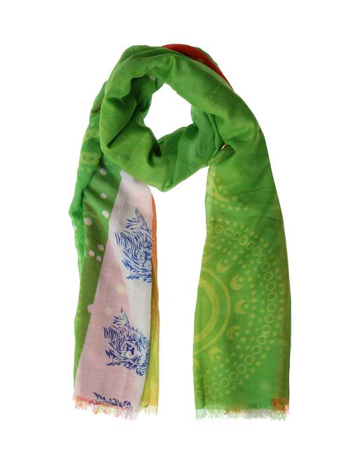 multi colored polyester scarf - 14734161 - Very Small Image - 1