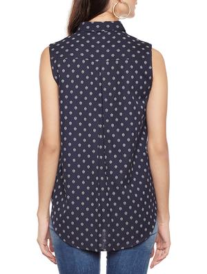 navy blue cotton shirt - 14734191 - Standard Image - 3