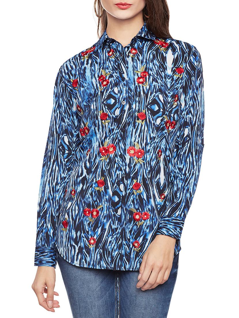 blue printed tunic - 14734205 - Zoom Image - 1