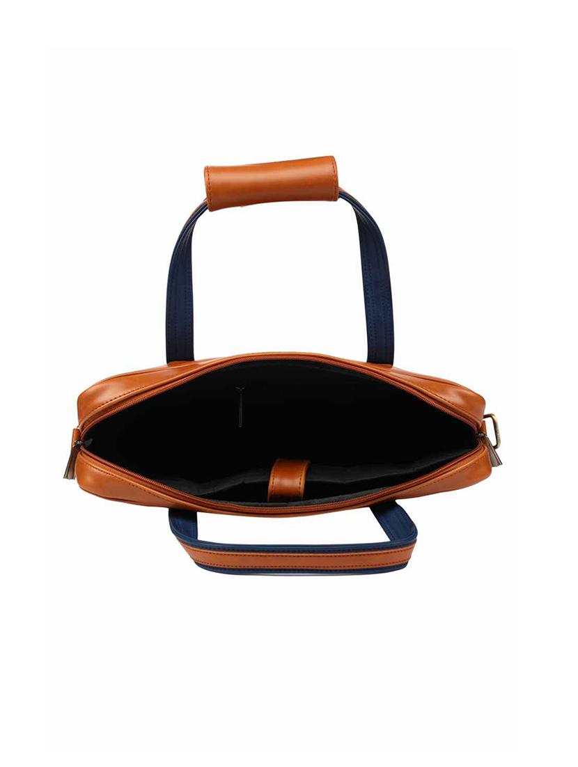 bluebrown leather laptopbag - 14734799 - Zoom Image - 3