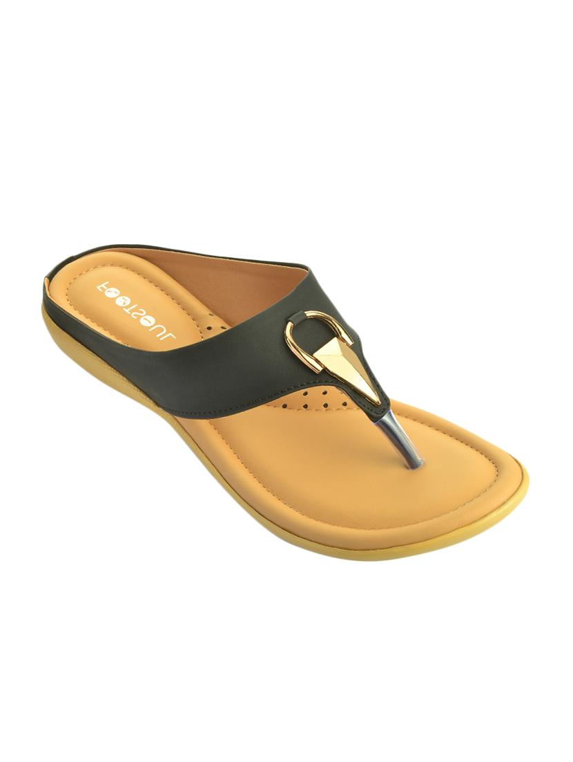 black pu slippers - 14734897 - Zoom Image - 1