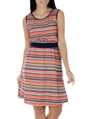 orange crepe dress - 14734960 - Standard Image - 2