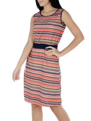 orange crepe dress - 14734960 - Standard Image - 3