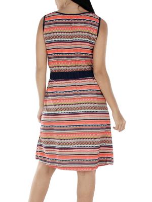 orange crepe dress - 14734960 - Standard Image - 4