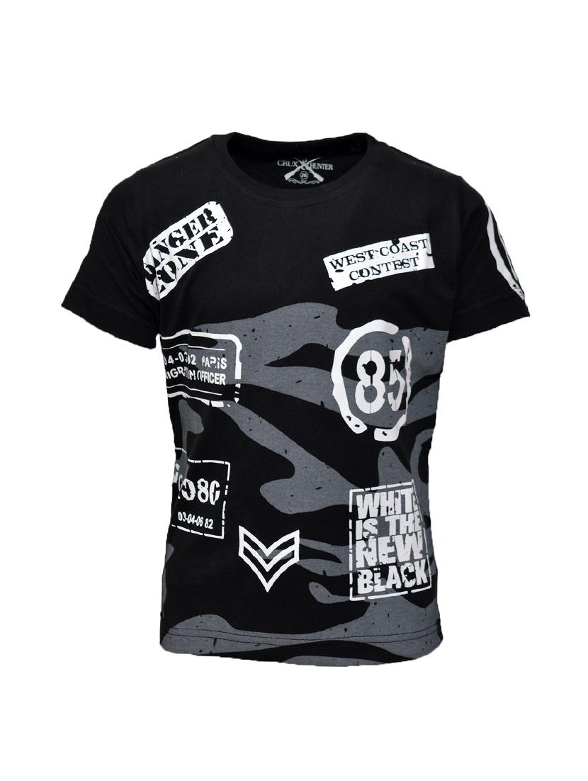 round neck graphic print t-shirt - 14735042 - Zoom Image - 1