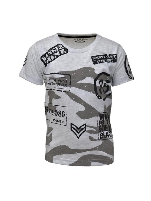 round neck graphic print t-shirt - 14735043 - Standard Image - 1