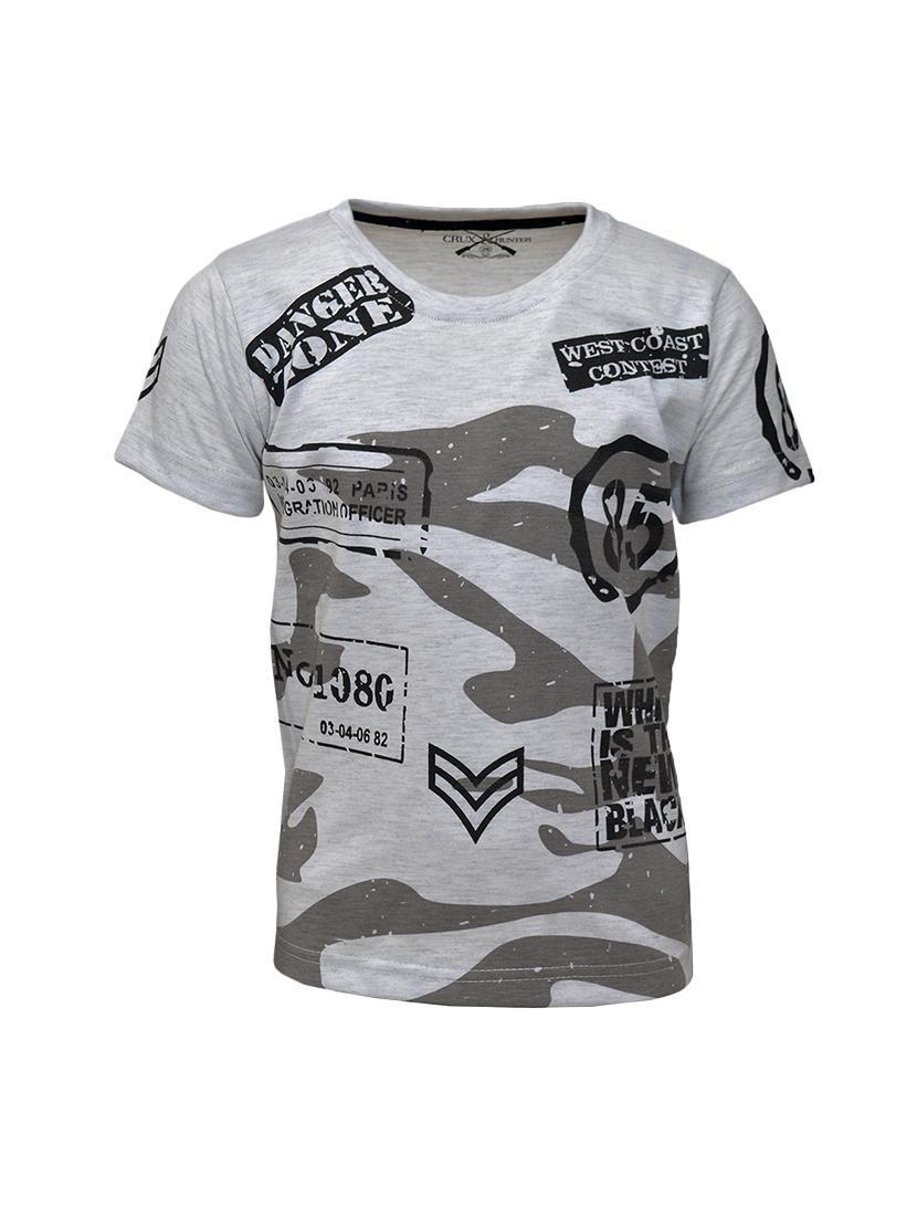 round neck graphic print t-shirt - 14735043 - Zoom Image - 1