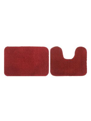 thick and fluffy 1800 gsm bathmat with high pile microfiber with contour - 14735183 - Standard Image - 2