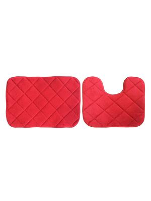 super soft memory foam bathmat set with contour - 14735200 - Standard Image - 2