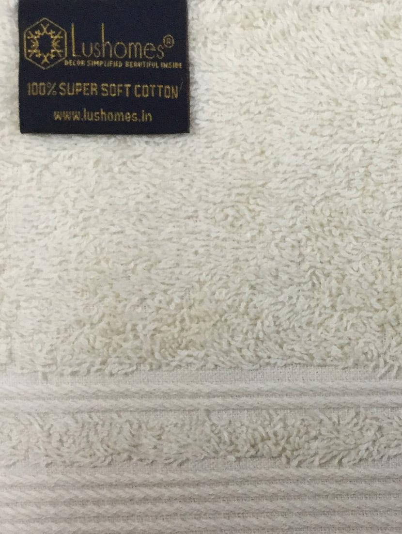 cream super soft and fluffy bath towel (size 35" x 71, single pc, 450gsm) - 14735205 - Zoom Image - 3