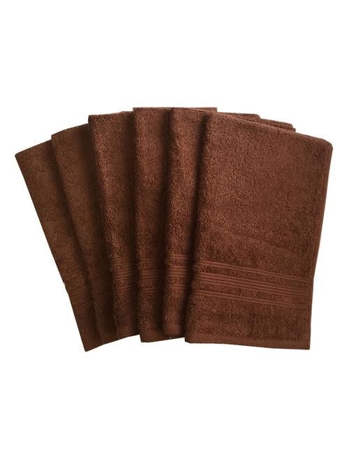 set of 6 super soft and fluffy hand towels - 14735281 - Standard Image - 1