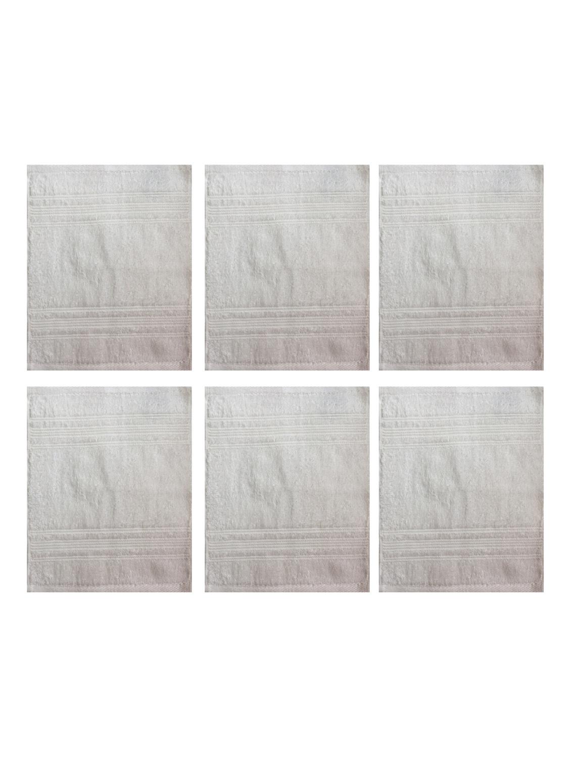 set of 6 super soft and fluffy face towel - 14735294 - Zoom Image - 2