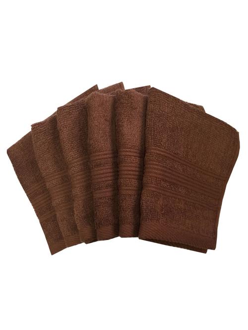 set of 6 super soft and fluffy face towel - 14735299 - Standard Image - 1