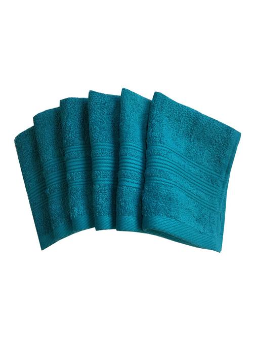 set of 6 super soft and fluffy face towel - 14735305 - Standard Image - 1