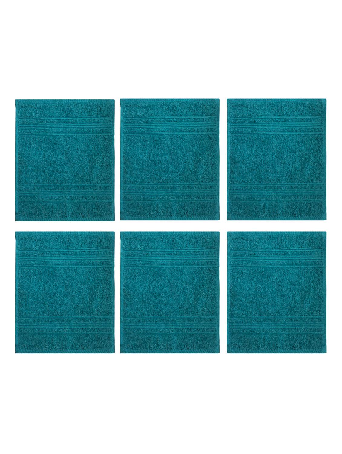 set of 6 super soft and fluffy face towel - 14735305 - Zoom Image - 2