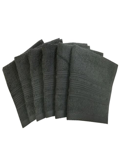 set of 6 super soft and fluffy face towel - 14735310 - Standard Image - 1