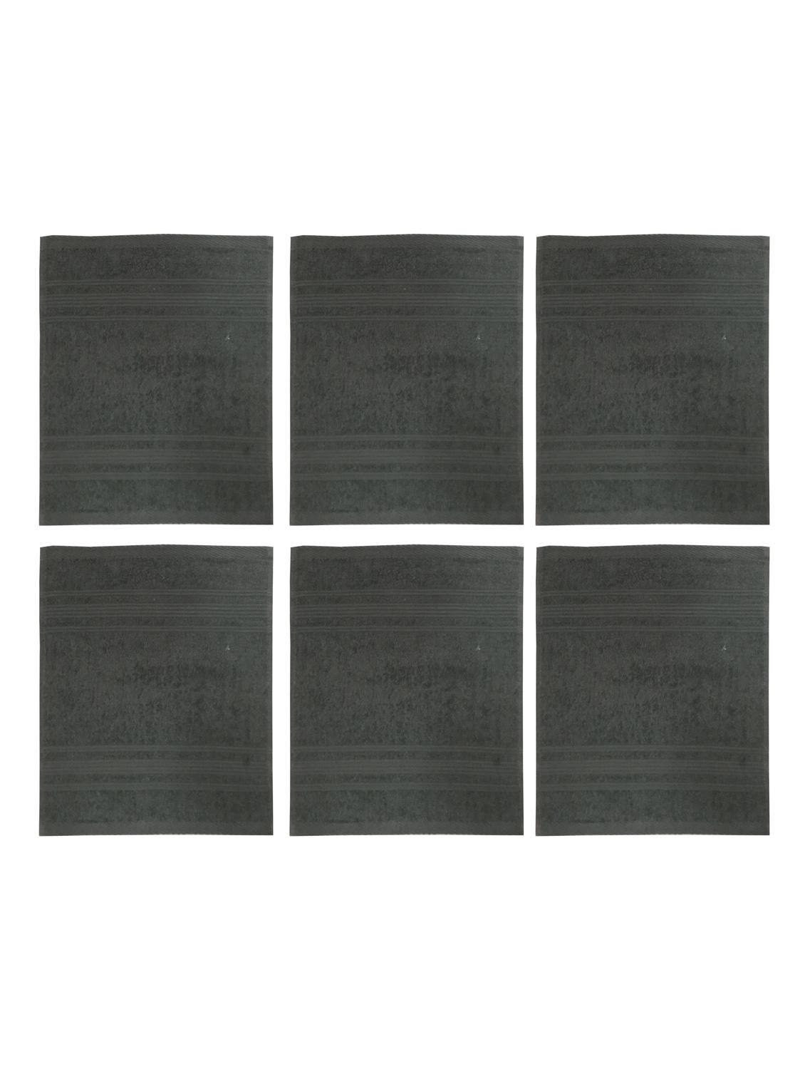 set of 6 super soft and fluffy face towel - 14735310 - Zoom Image - 2