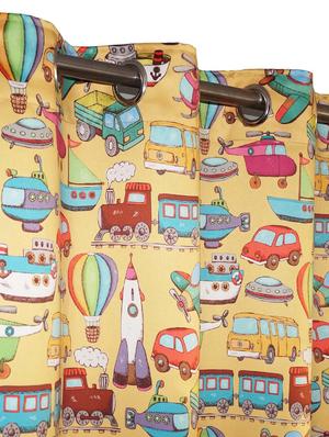 digital print kids vehicles window curtain - 14735313 - Standard Image - 2