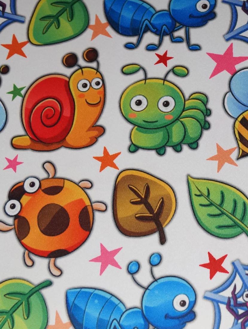 digital print kids bugs & bees window curtain - 14735314 - Zoom Image - 3