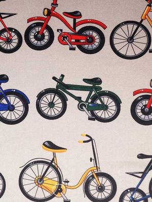digital print kids bicycles window curtain - 14735318 - Standard Image - 3