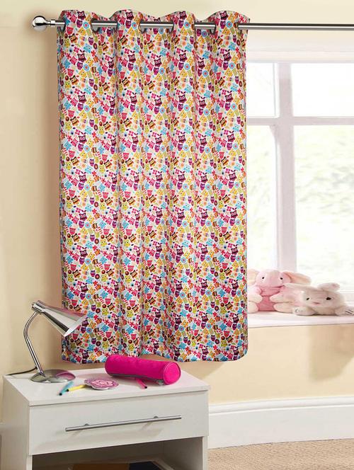 digital print kids owl window curtain - 14735321 - Standard Image - 1