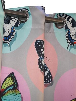 digital kids butterflies door curtain - 14735323 - Standard Image - 2