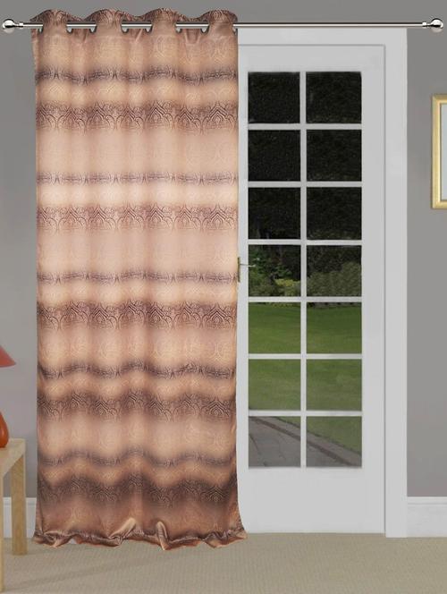 8 metal eyelets printed door curtain - 14735357 - Standard Image - 1