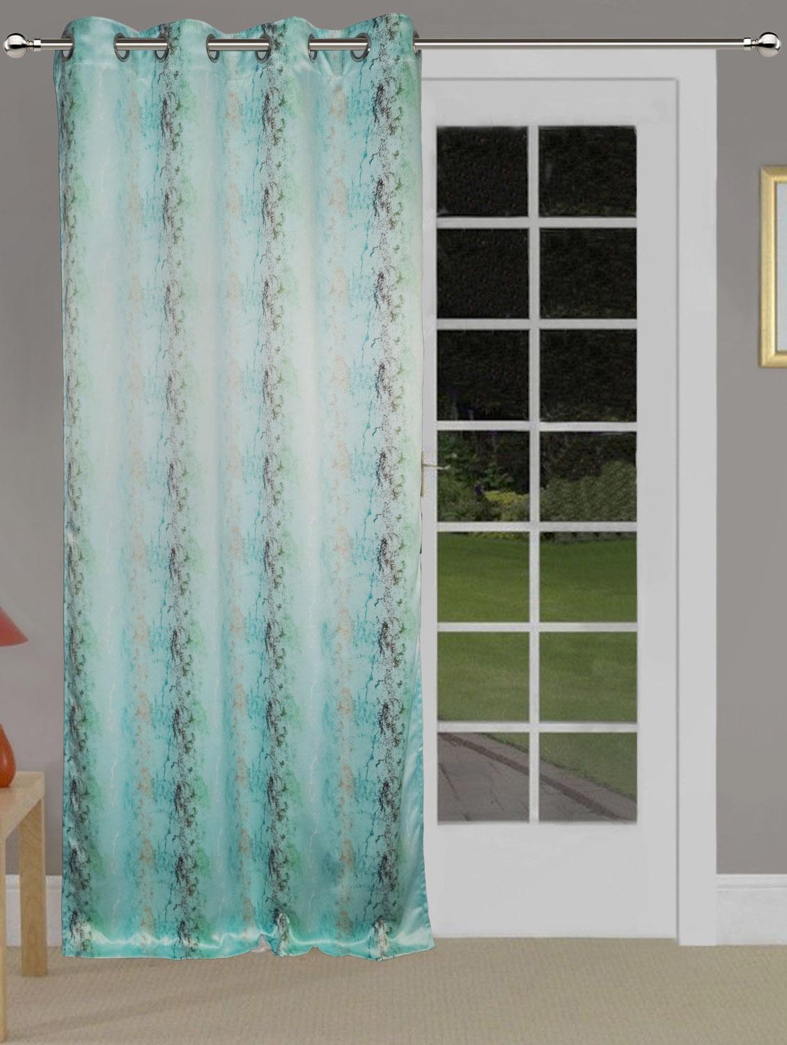 8 metal eyelets printed door curtain - 14735359 - Zoom Image - 1