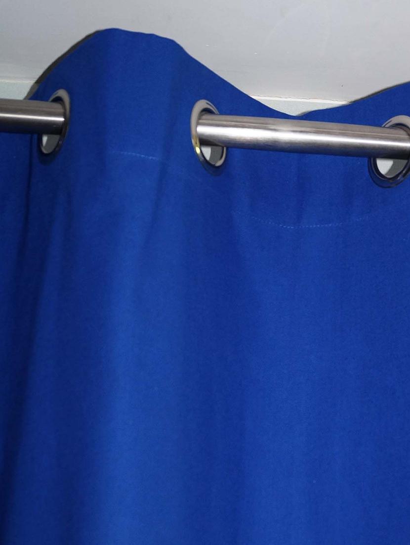 cotton door curtain with 8 metal eyelets and tieback - 14735385 - Zoom Image - 2